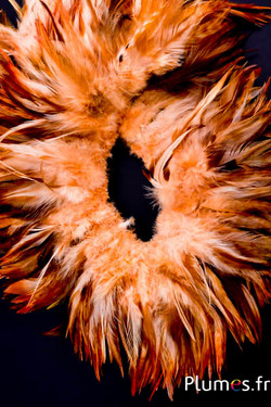 Hahnenfederkragen - Federlänge 10-15 cm - wildsand